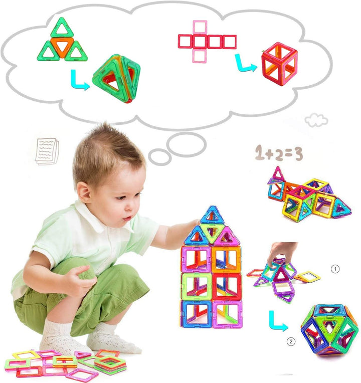 CONDIS Magnetische Bausteine 62 Teile, Magnetspielzeug Magneten Magnetbausteine Set Spielzeug Magnet