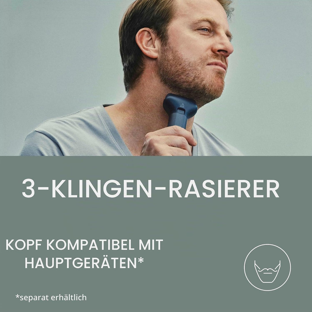 Panasonic MULTISHAPE modulares Körperpflege-System ER-CSF1, 3-Klingen-Scherkopf für Männer mit wiede
