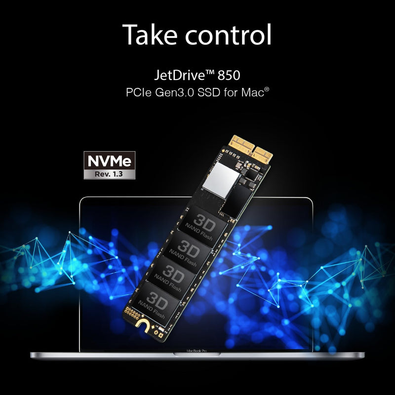 Transcend 240 GB JetDrive JDM 850 NVMe™ PCIe™ Gen3 x4 SSD TS240GJDM850 240GB Ohne Thunderbolt-Gehäus