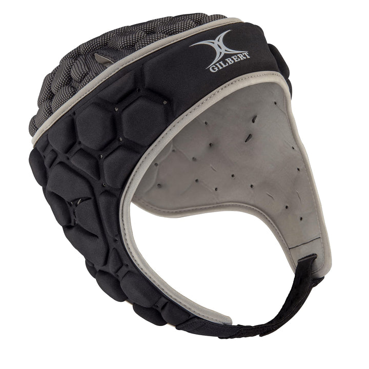 Gilbert Falcon 200 Kopfschutz für Herren, Schwarz/Silberfarben XL, XL