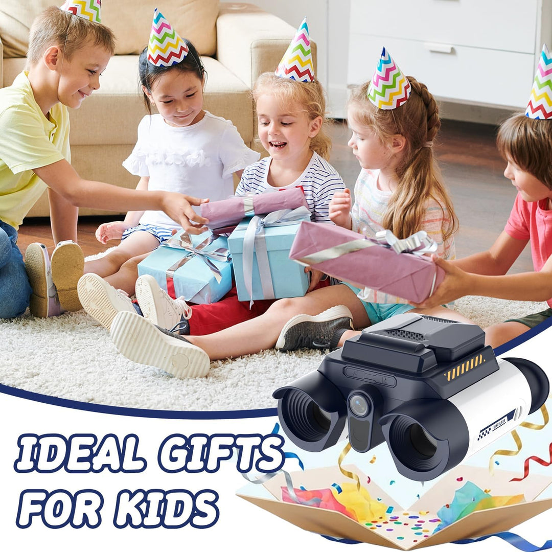 Kinder Fernglas mit Kamera,2,4-Zoll-Bildschirm,10x25 Fernglas für Kinder,Nachtsichtfunktion,geeignet