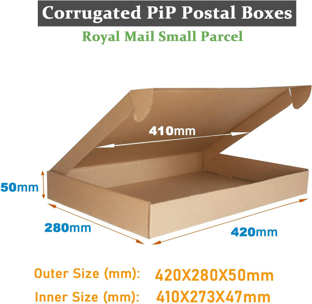 PACK4YA 420×280×50mm Gross Pakete für Versand versandbox Verpackungskartons Versandkartons für die V