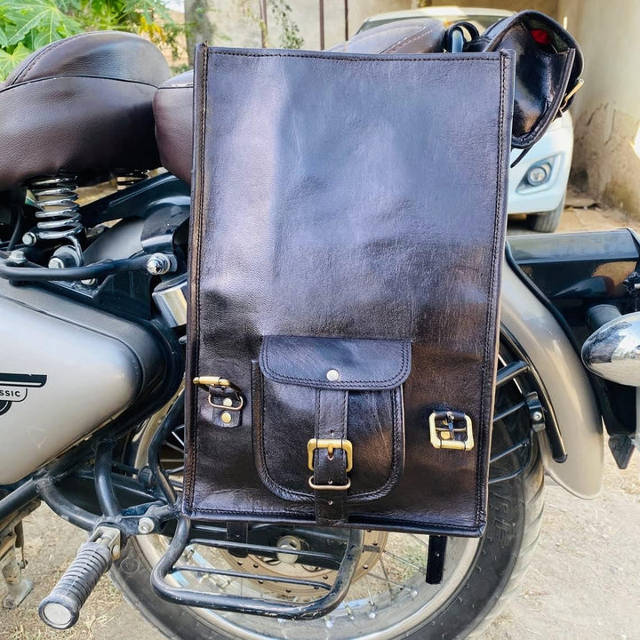 american blue 3X Motorcycle Tail Bag Set of Three Saddle Panniers Bag Motorcycle Bags for Rear Rack