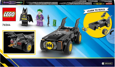 LEGO DC Verfolgungsjagd im Batmobile: Batman vs. Joker Spielzeugauto-Set, Superhelden-Starterset mit