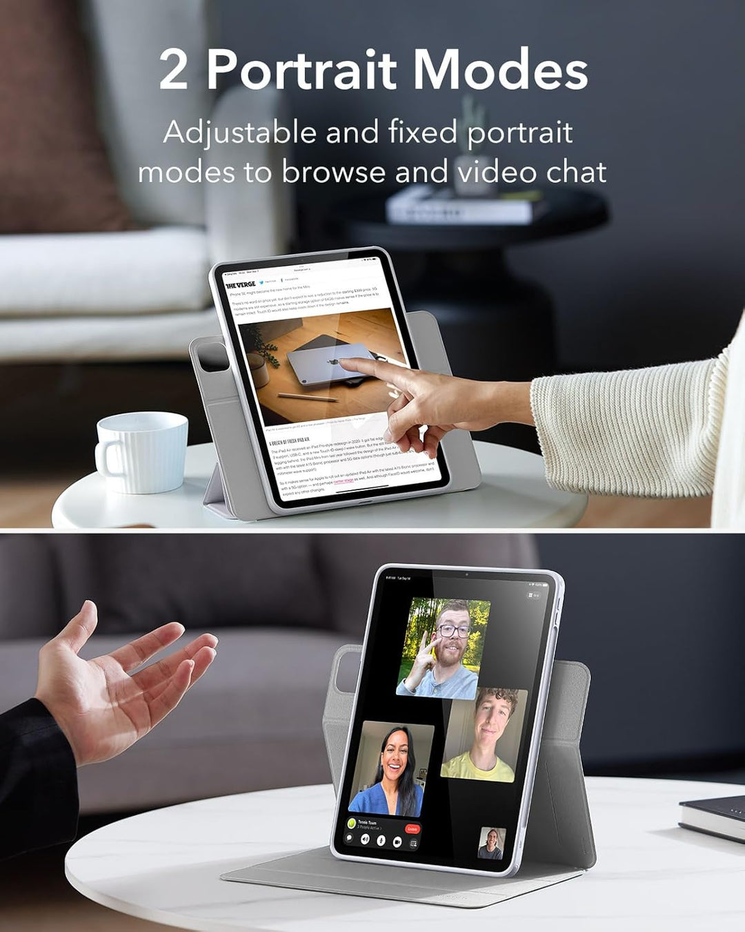 ESR für iPad Air 11 Zoll M3/M2 Hülle, iPad Air 7./6./5./4. Generation Hülle (2025/2024/2022/2020) 10