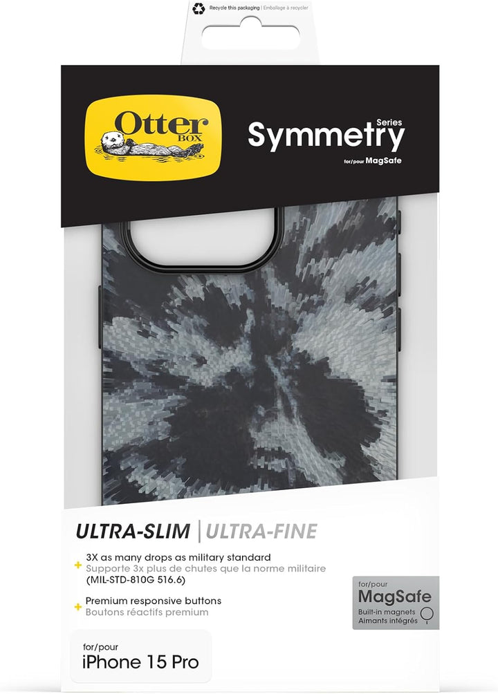 OtterBox Symmetry für MagSafe Hülle für iPhone 15 Pro, stossfest, sturzsicher, schützende dünne Hüll