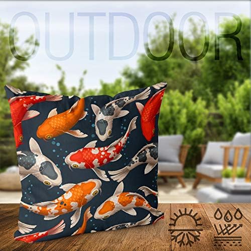 VOID Koi Karpfen Fische Kissenbezug Kissenhülle Sofakissen Kissen Deko Outdoor-Kissen Dekokissen, Ki