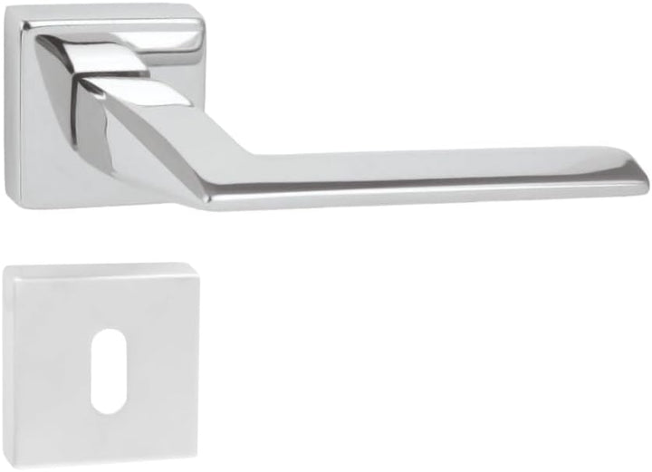 domino Türgriff ELIZA-QR M6 BB-Buntbart Drückergarnitur für Zimmertüren Türdrücker-Set Rosetten-Garn