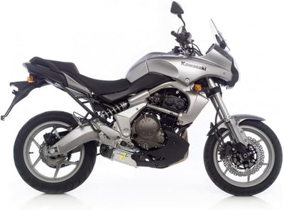 Endschalldämpfer LeoVince SLIP-ON SBK UNDERBODY, Edelstahl, Carbon Kappe, mit Zulassung für Kawasaki