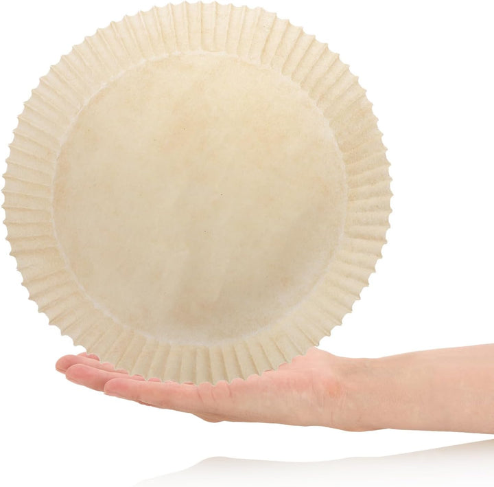 com-four® 100x Backpapier für Heissluftfritteuse - Airfryer Pergamentpapier Ø 20 cm - antihaftbeschi