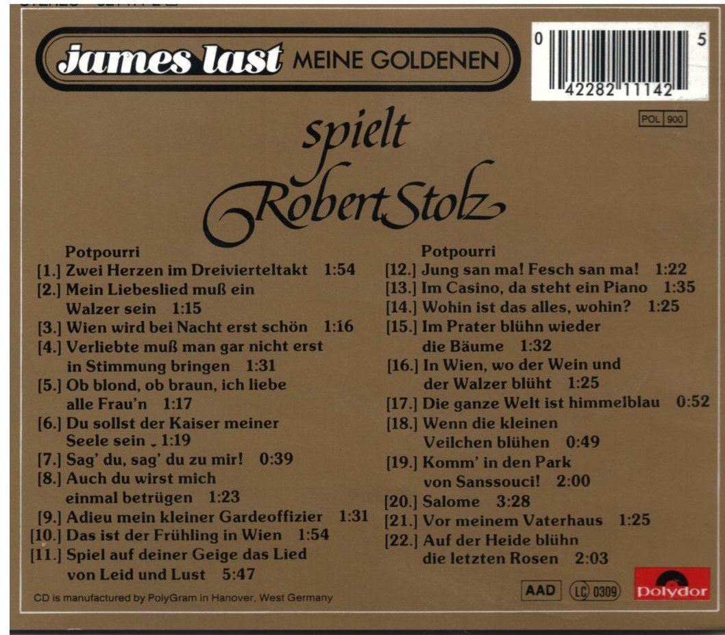 James Last Spielt Robert Stolz, Audio-CD