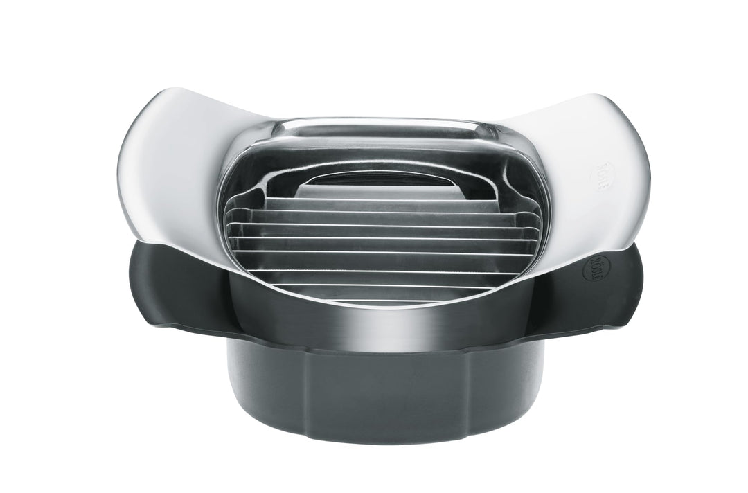 RÖSLE Tomaten- und Mozzarellaschneider, Tomatenteiler zum Zerschneiden in gleichmässige Scheiben, Ge