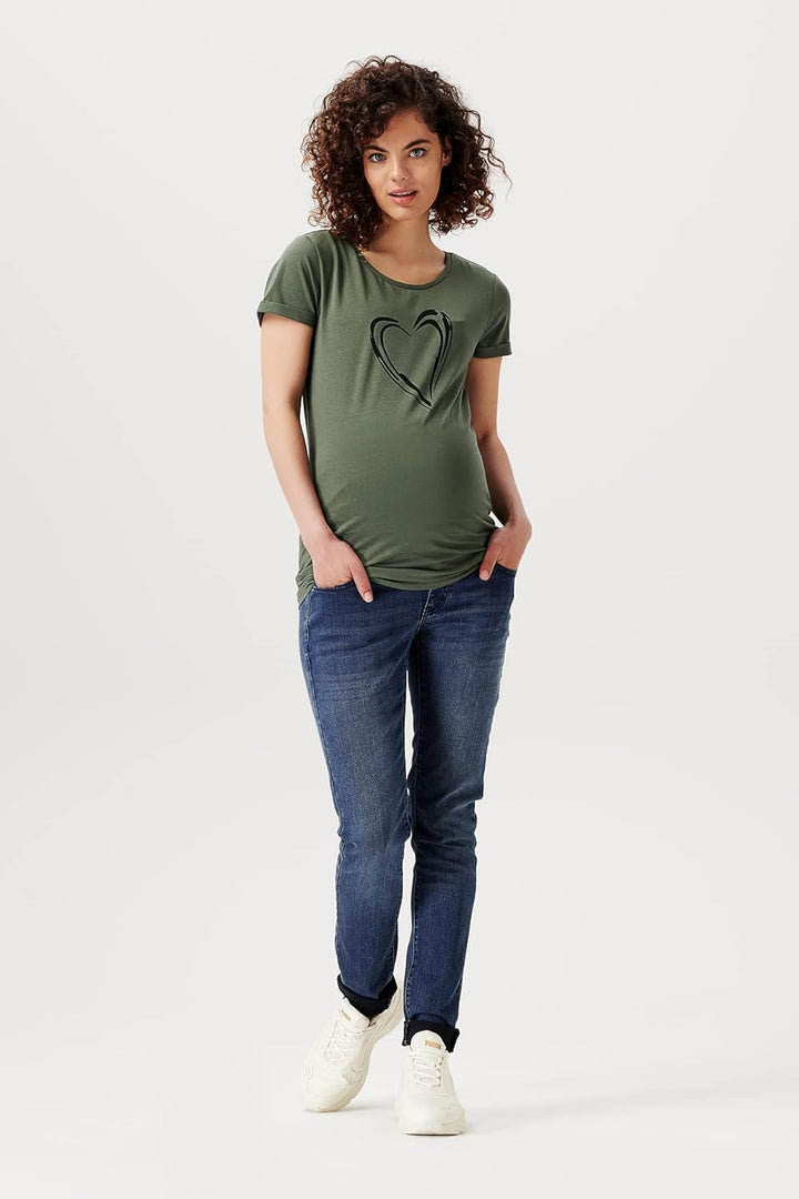 Supermom Damen Austin Over The Belly Skinny Jeans 27 Blue Denim - P327, 27 Blue Denim - P327