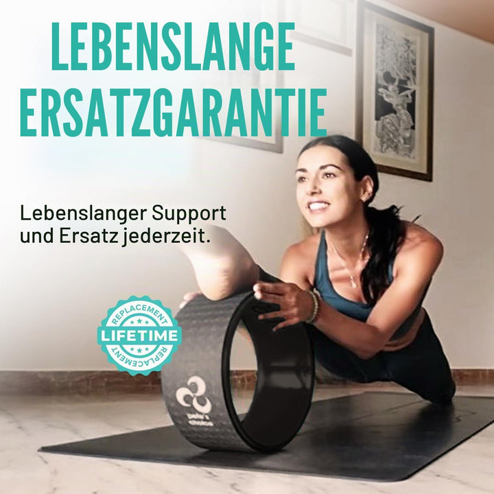 Extra breites Yoga-Rad, Mini-Yoga-Rad – Anfängerfreundliches Yoga-Kit, bequemer, stabiler und sicher