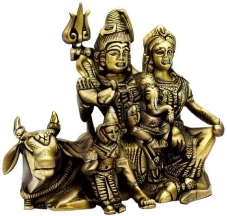 eSplanade Messing Shiv Pariwar – Shiva Familie – Shiv Parvati Shiva Bholenath Shankar Ganesha Nandi