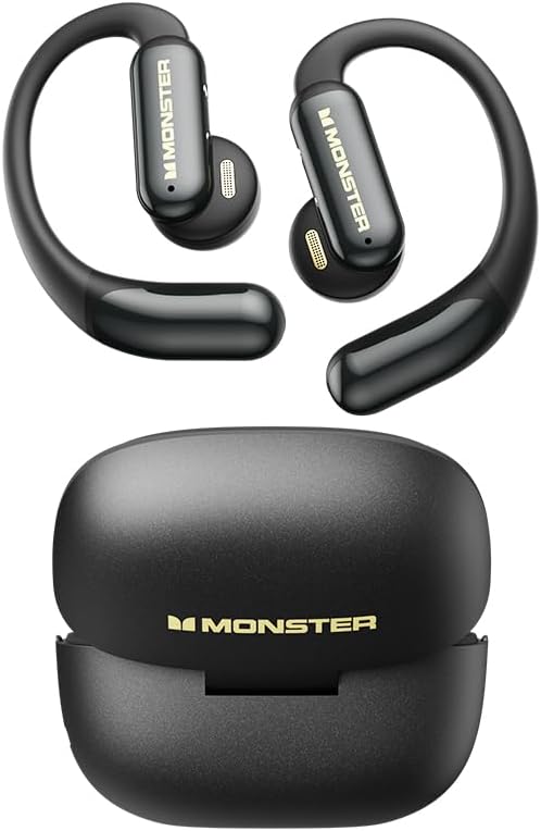 Monster MS-AC550 Open-Ear Bluetooth 6.0 Kopfhörer, HiFi-Stereo-Sound, 13-mm-Lautsprecher, IPX4 Wasse