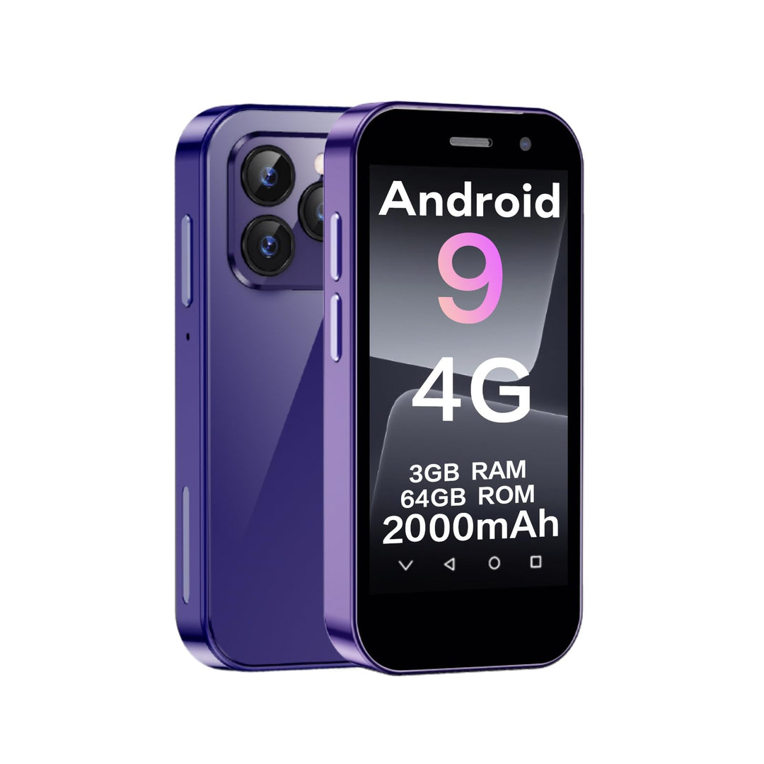 ZOKOE Mini Handy Smartphone für Kinder 3-Zoll-Bildschirm 2600 mAh 3GB RAM 64GB ROM 2.0+5.0MP Gesicht