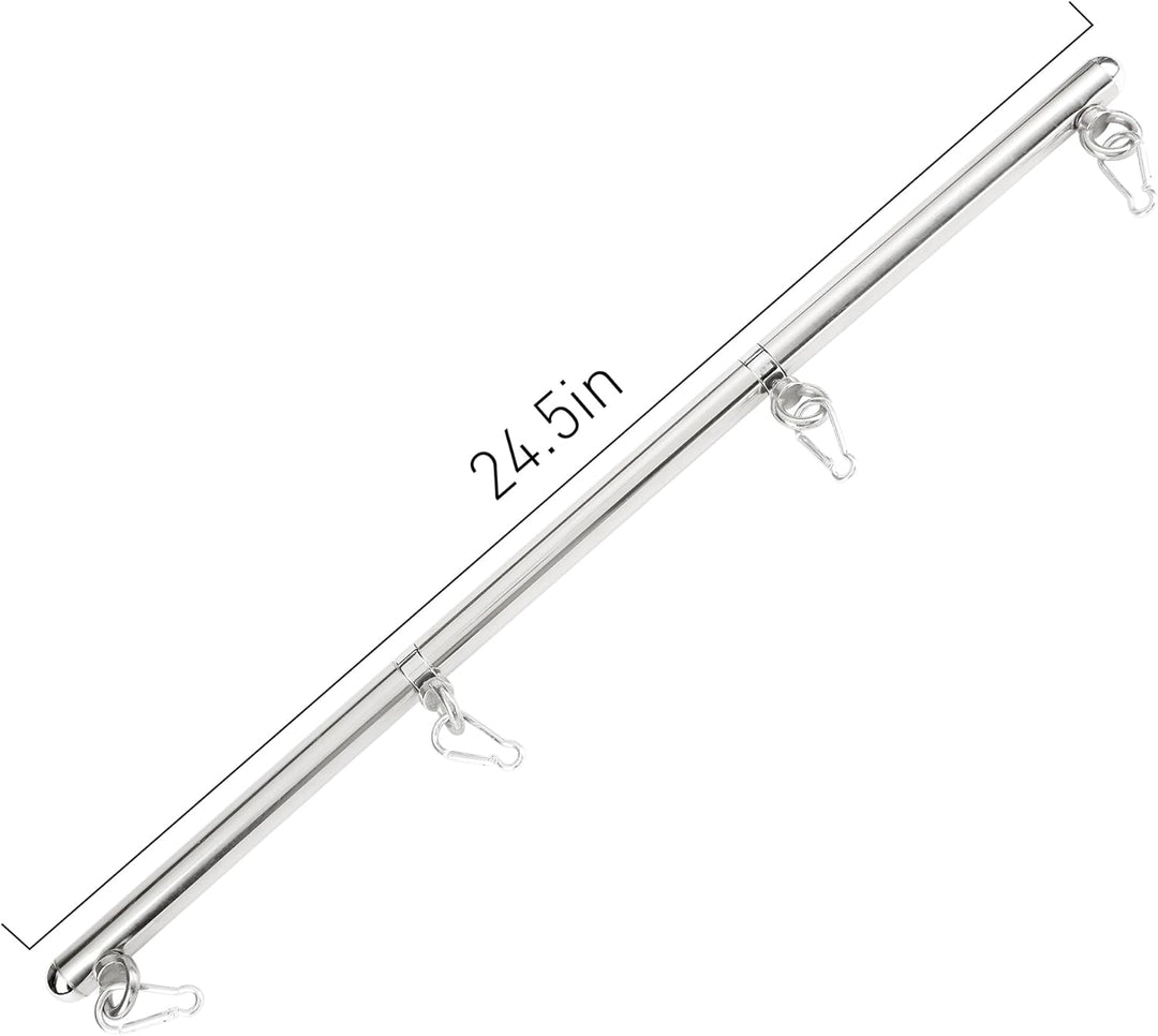 PENJOY Edelstahl verstellbare Pilates Spreizstange Set - Sporthilfe Training Yoga Stretching Bars Gy