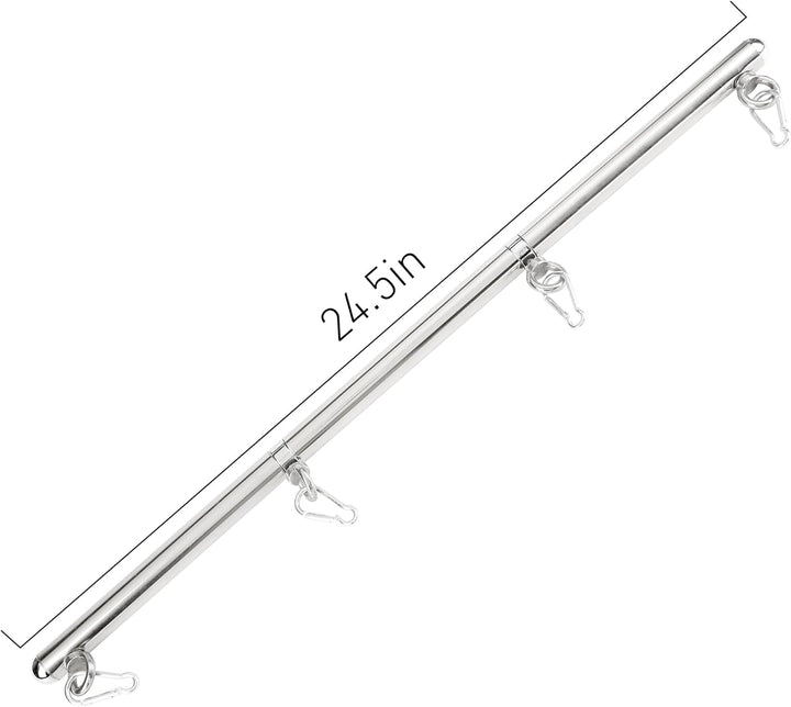 PENJOY Edelstahl verstellbare Pilates Spreizstange Set - Sporthilfe Training Yoga Stretching Bars Gy