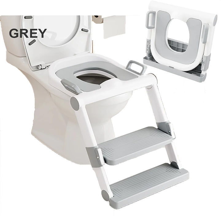 Toilettensitz kinder - Spritz- und Rutschfest – Töpfchen für kinder mit Treppe - Höhenverstellbarer