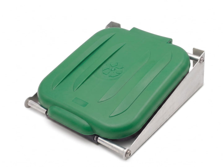 Müllsack Wandhalterung mit Deckel | 70-120L | Abfallbehälter Aluminium Müllsackhalter wandmontage |