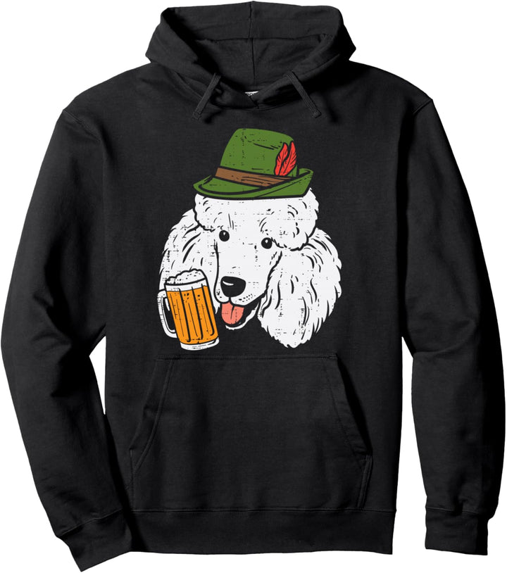 Deutscher Pudel Oktoberfest Bayerischer Hundebesitzer Herren Damen Pullover Hoodie