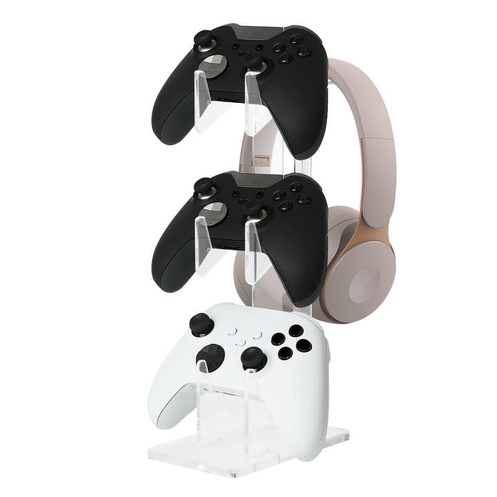 Catime Gaming Controller und Headset Ständer - 3 Ebenen Halterung für Gamepad und Kopfhörer - Displa