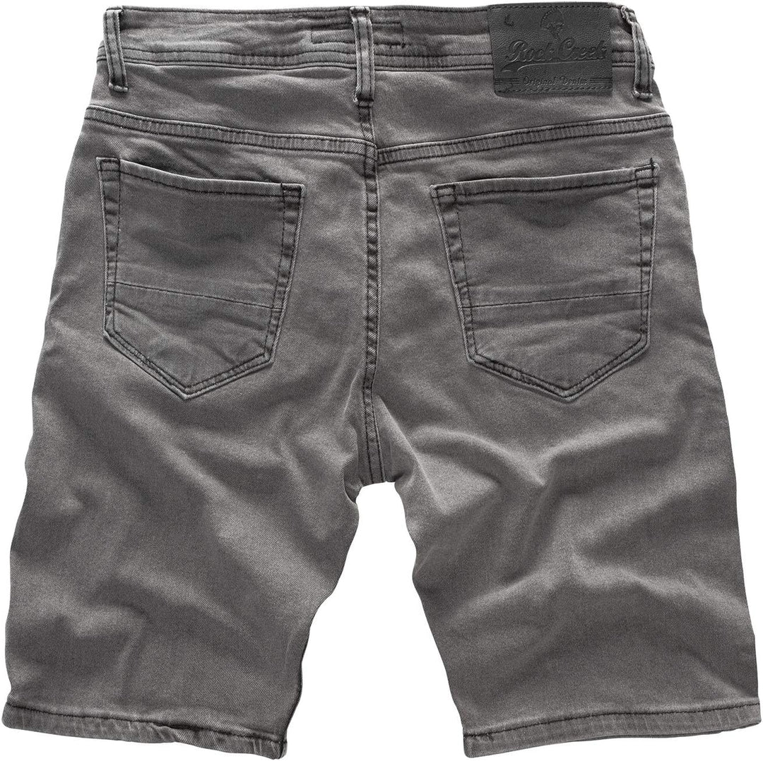 Rock Creek Herren Shorts Jeansshorts Denim Stretch Sommer Shorts Regular Slim M23 29W Dunkelgrau, 29