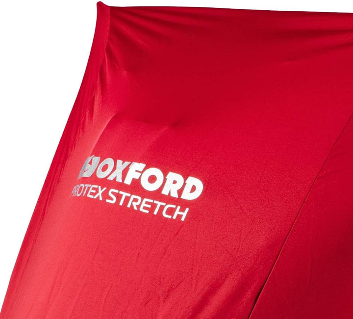 Oxford PROTEX Premium Stretch-Passform Innenraum Motorrad Abdeckung - Rot, XL, CV177 XL rot, XL rot