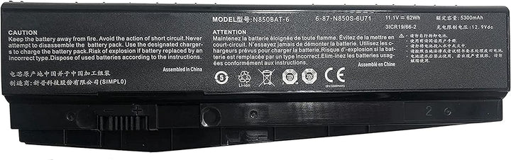 ASKC N850BAT-6 Akku für Clevo N870 N870HK N870HJ Z6-KP Z6-KP5GT Z7M-KP T58-T1 T6TI DR5 DR7 Plus Seri