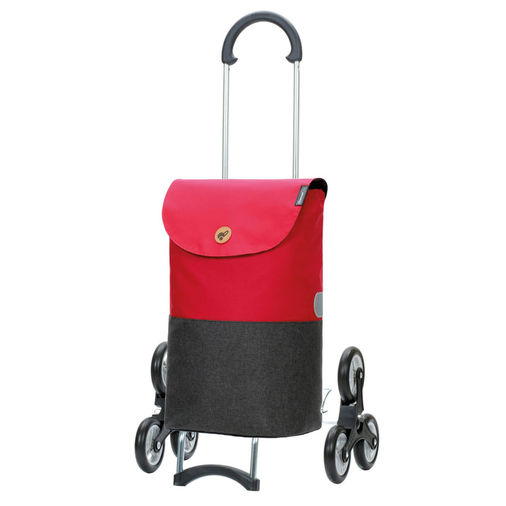 ANDERSEN Einkaufstrolley - Treppenst. Scala Sh. Ebba rot 36 L Einkaufswagen, langlebig, Shopping, le