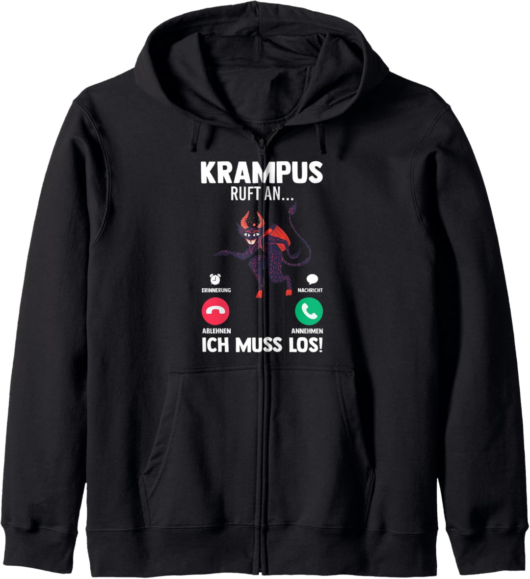 Krampus Weihnachten Kapuzenjacke