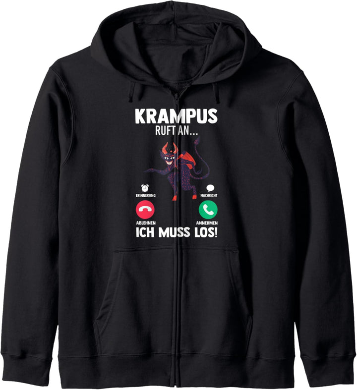 Krampus Weihnachten Kapuzenjacke