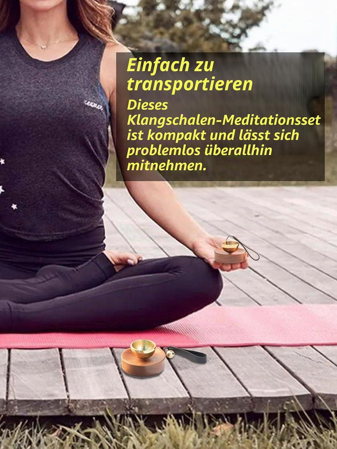klangschale klein I Herzerwärmender Engelsklang I Portable-Klangschale I Super Mini Klangschale für