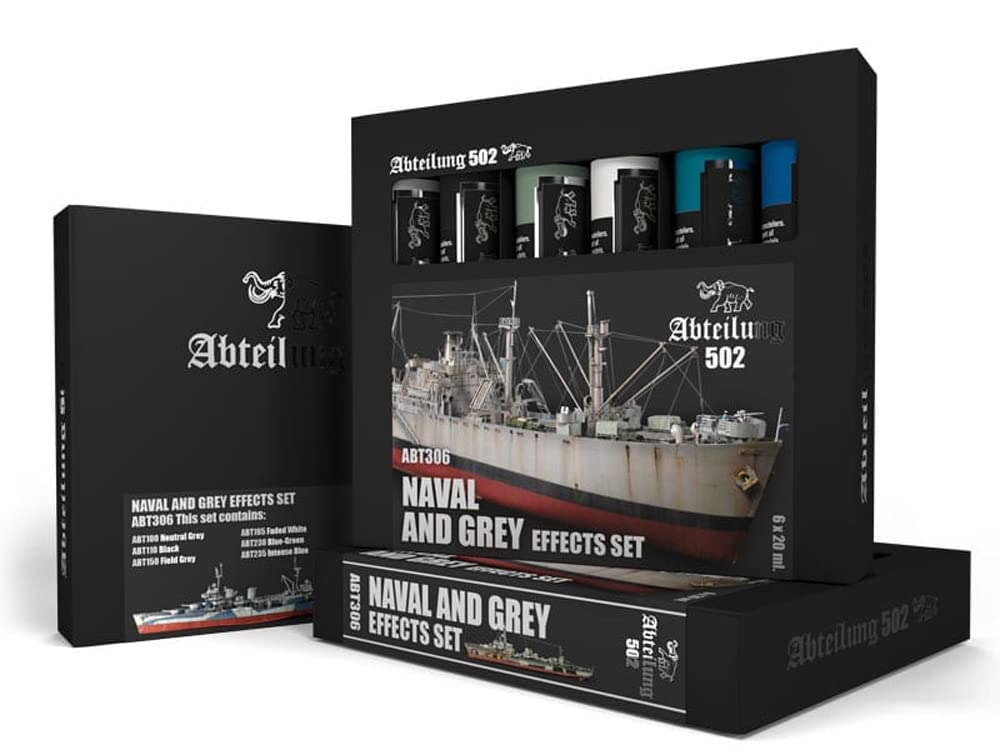 Naval & Greys Effects Weathering Oil Paint Set (6 Colours) 20ml Tubes