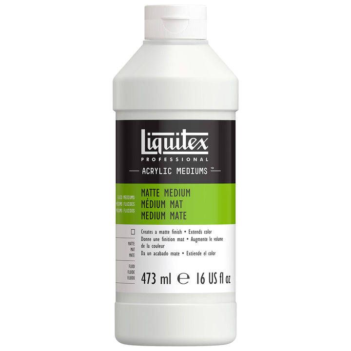 Liquitex 5116 Professional mattes Medium für Acrylfarben, verleiht Farben eine seidenmatte Oberfläch