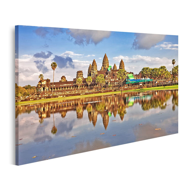 islandburner Bild auf Leinwand Angkor Wat Tempel Siem Reap Kambodscha Bilder Wandbilder Poster Leinw