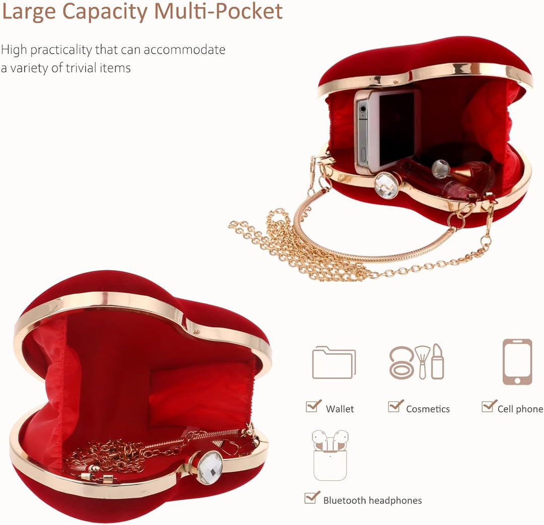 NICOLE &amp; DORIS Abendtasche Damen Abend Clutch Umhängetasche für Hochzeit sketten tasche Handtasche f