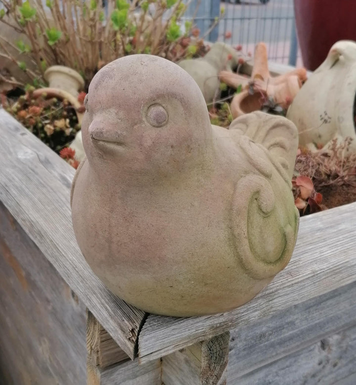 B-Ware !! Schöner Deko Fisch ca. 33 cm lang aus Black Terracotta m. kleinen Fehlern Wasserspeier Gar