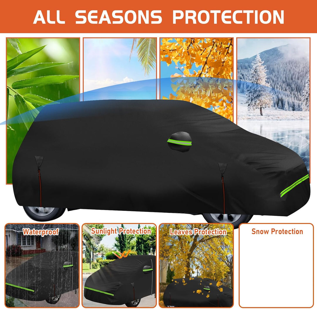 wasserdichte Autoabdeckung für FIAT Panda 2012-2024, 6 Schichten Outdoor Allwetter Vollgarage Sonne