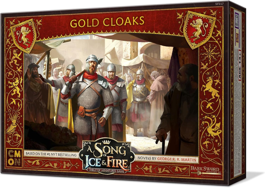 CMON A Song of Ice and Fire Tabletop Miniatures Game Gold Cloaks Unit Box - Add Unparalleled Strengt