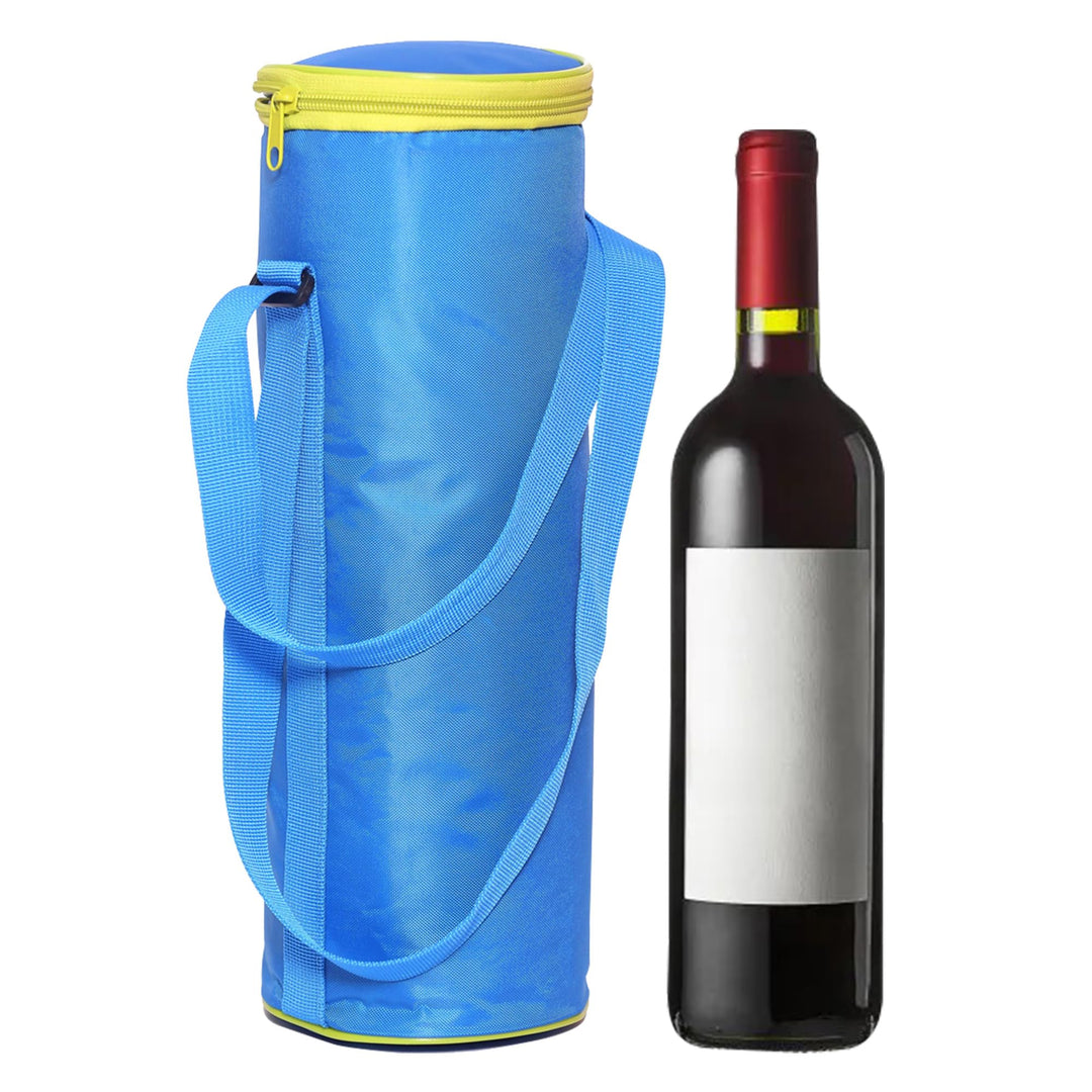 Leberna Isolierte Flaschenkühltasche, faltbar, Weinflasche, Picknick, Getränke, Tragetasche mit vers