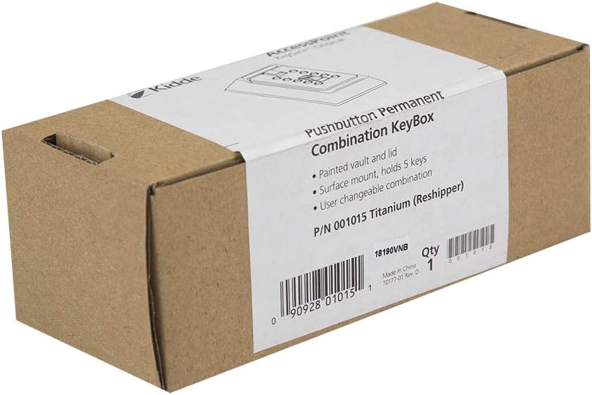 Kidde AccessPoint 001170 KeySafe Original Slimline Tastenkombination Permanent Schlüsselbox, 2 Taste