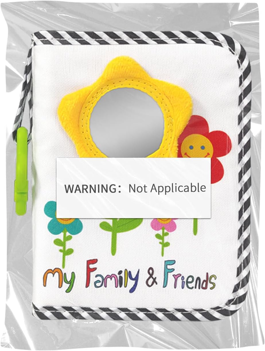 Boczif Baby-Fotoalbum, Baby-Memory-Buch für 18 Bilder, weiches Fotobuch aus Stoff mit Baby-Versicher