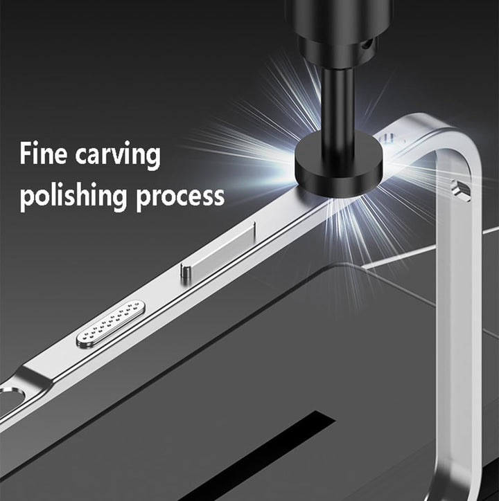Schutzhülle für iPhone 17 Pro, Rahmen aus Luftfahrt-Aluminiumlegierung, stossfest, rückenfrei, keine
