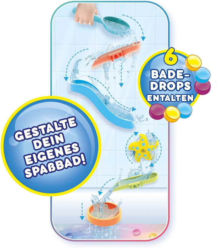 INKEE Toys Badeset - Badespielzeug für Kinder , Badewannenspielzeug Set mit Rutschen, rollenden Ster
