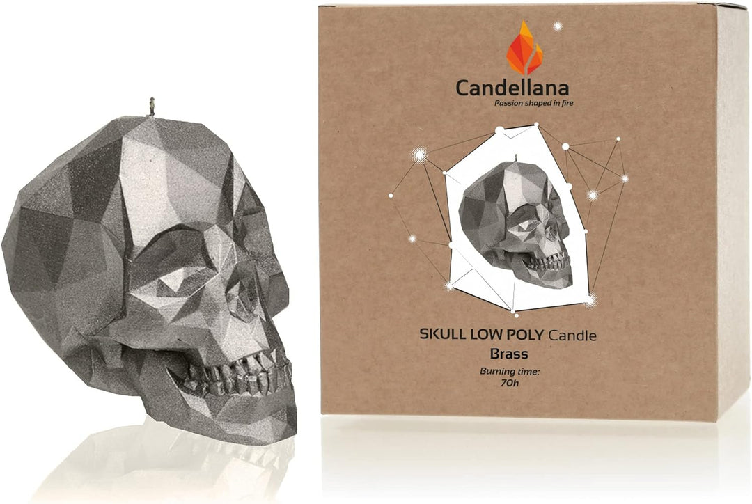 Candellana Skull Kerze Aesthetic 110 x 170 x 130 mm - Kerzen Aesthetic 3D - Candles Aesthetic - Deko