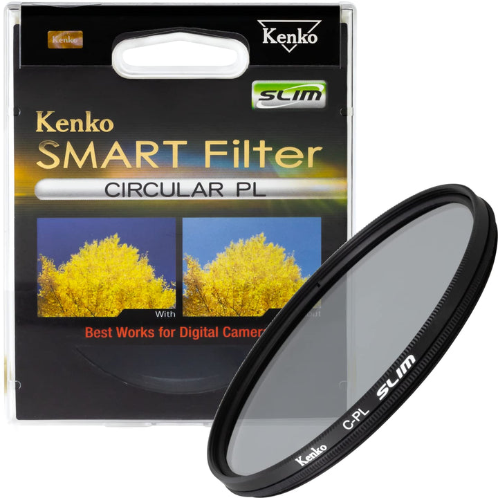 Kenko Smart Circular PL Slim Polarisationsfilter Gehäuse, 77 mm schwarz, 77 mm