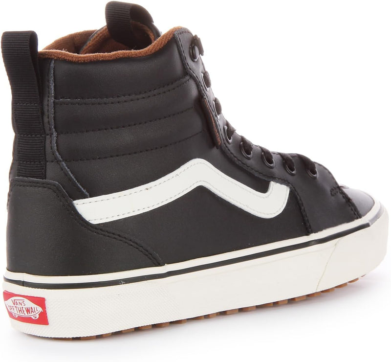 Vans Herren Filmore Hi Vansguard Sneaker 39 EU Leather Black Marshmallow, 39 EU Leather Black Marshm