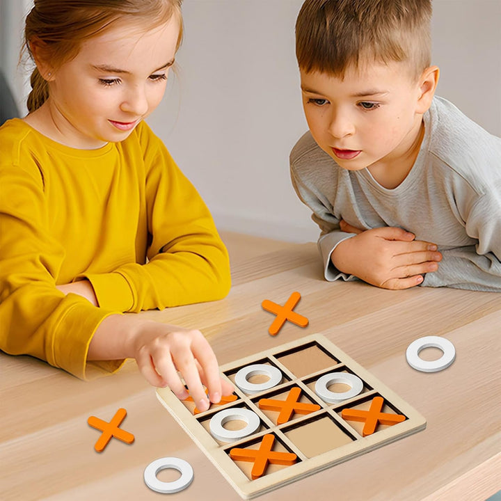 Kindergeburtstags Gadget, 20 Stück Mini-Tic-Tac-Toe-Brett aus Holz für Kinder Spieltisch aus Holz Xo